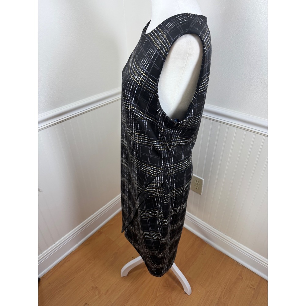Tommy Hilfiger Plaid Sheath Dress‎ Womens Size 10 Sleeveless Career Office NWOT - Picture 6 of 8